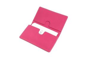 Porte-cartes en écorce de cerisier (Rose)