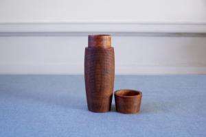 Boîte à thé en bois KARMI (Marron)