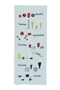Serviette japonaise happy hour