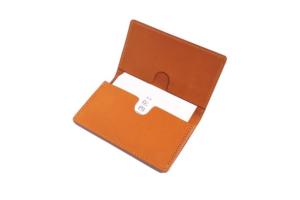 Porte-cartes en écorce de cerisier (Orange)