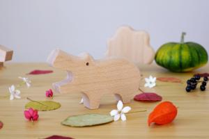 Jouet en bois - Hippopotame