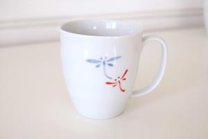 Mug en porcelaine libellule