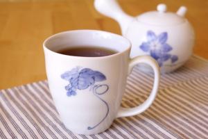 Mug en porcelaine fleur