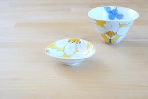 Coupelle porcelaine - Camellia jaune