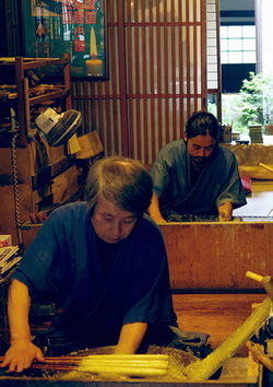 Traditional candles Omori Warousoku